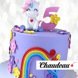 Торт единорог на 5 лет девочке TE5L013764 фото и оформление торта