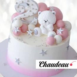 Торт с мишками на 2 года TM2G0013766 фото и оформление торта