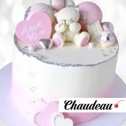 Торт с мишкой для девочки 10 лет TMD10013772 фото и оформление торта