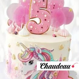 Торт Unicorn с цифрой возраста TUCV013781 фото и оформление торта