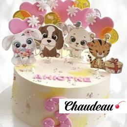 Торт лесные жители на три года TLZH013793 фото и оформление торта