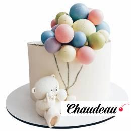 Торт с медведем и шариками №1904 Торт с медведем и шариками №1904