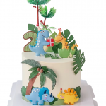 Торт с игрушечными динозаврами TID0013810
