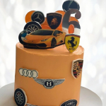 Торт оранжевая Lamborghini TOL00013807 фото и оформление торта