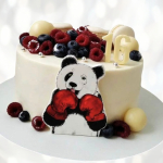 Торт панда в боксерских перчатках TPBP013812 фото и оформление торта