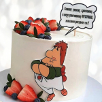 Торт Карлсон для папы TKP0013823 фото и оформление торта