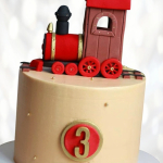 Торт детский паровозик TDP0013834 фото и оформление торта