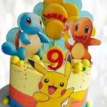 Торт Пикачу на девять лет TPDL013845 фото и оформление торта