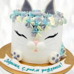 Торт кошачьи ушки без мастики TKUM013846 фото и оформление торта