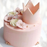 Торт цветы и корона TCK0013853 фото и оформление торта