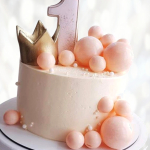 Торт корона на первый год TKPG013858 фото и оформление торта