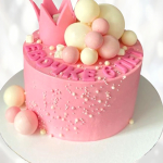 Торт розовая корона TRK0013863 фото и оформление торта