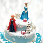 Торт Frozen: Эльза и Олаф TFEO013877 фото и оформление торта