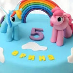 Торт Пони и радуга TPR0013884 фото и оформление торта