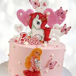 Торт Barbie на пять лет TBPL013886 фото и оформление торта
