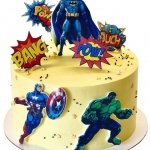 Торт с Халком, Бетменом и Капитаном Америкой №1754