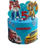 Торт с трансформерами на 5 лет №2299