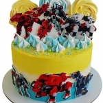 Торт с Трансформерами желтый №1994