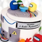 Торт Among Us герои TAUG013843 фото и оформление торта