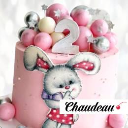 Торт зайка для малышки на 2 года TZM2013800 фото и оформление торта