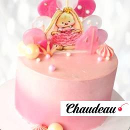 Торт зайчик на четырехлетие TZCH013803 фото и оформление торта