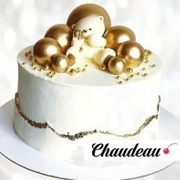 Торт золотистые шары TZSH0013806 фото и оформление торта