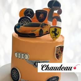 Торт оранжевая Lamborghini TOL00013807 фото и оформление торта