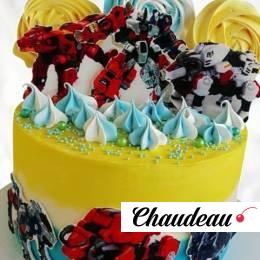 Торт желтые Трансформеры TZHT013815 фото и оформление торта