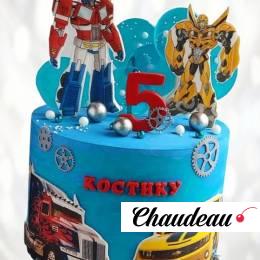 Торт трансформеры на пять лет TTPL013821 фото и оформление торта