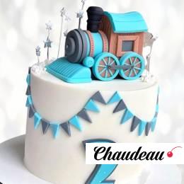 Торт паровозик на 2 года TP2G0013829 фото и оформление торта