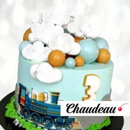Торт паровоз на три года TPTG013831 фото и оформление торта