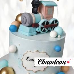 Торт старинный паровоз TSP0013837 фото и оформление торта