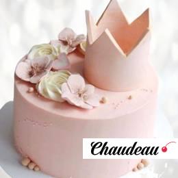 Торт цветы и корона TCK0013853 фото и оформление торта