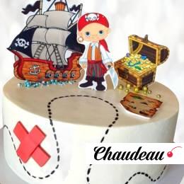Торт крем и пират TKP0013857 фото и оформление торта