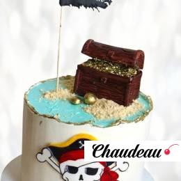 Торт с флагом пиратов TFP0013860 фото и оформление торта