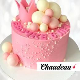 Торт розовая корона TRK0013863 фото и оформление торта