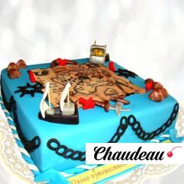Торт карта сокровищ TKS0013864 фото и оформление торта
