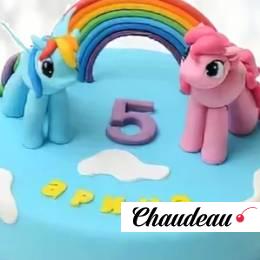 Торт Пони и радуга TPR0013884 фото и оформление торта