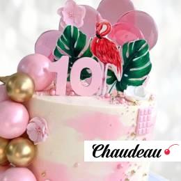 Торт фламинго на 10 лет TF1L0013887 фото и оформление торта