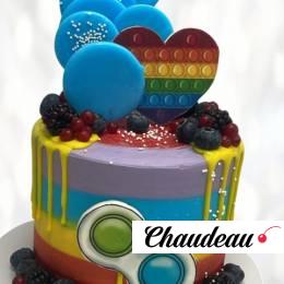 Торт Pop It на четыре года TPIC013888 фото и оформление торта