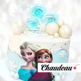 Торт фото Анны и Эльзы TFAE0013889 фото и оформление торта