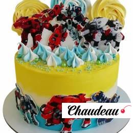 Торт с Трансформерами желтый №1994 Торт с Трансформерами желтый №1994