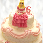 Торт именинная принцесса на 6 лет TIP6013901 фото и оформление торта