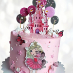 Торт принцесса и единорог TPE00013903 фото и оформление торта