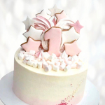 Торт единица на один годик TEOG013908 фото и оформление торта