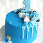 Торт цифра один на праздник TCOP013910 фото и оформление торта