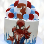 Торт Spider-Man с топперами TST0013912 фото и оформление торта