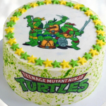 Торт Черепашки Ниндзя кремовый TCHN0013920 фото и оформление торта