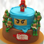 Торт Черепашки Ниндзя Лего TCHN0013929 фото и оформление торта