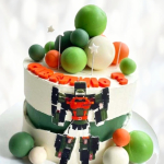 Торт робот трансформер на 3 года TRT3013939 фото и оформление торта